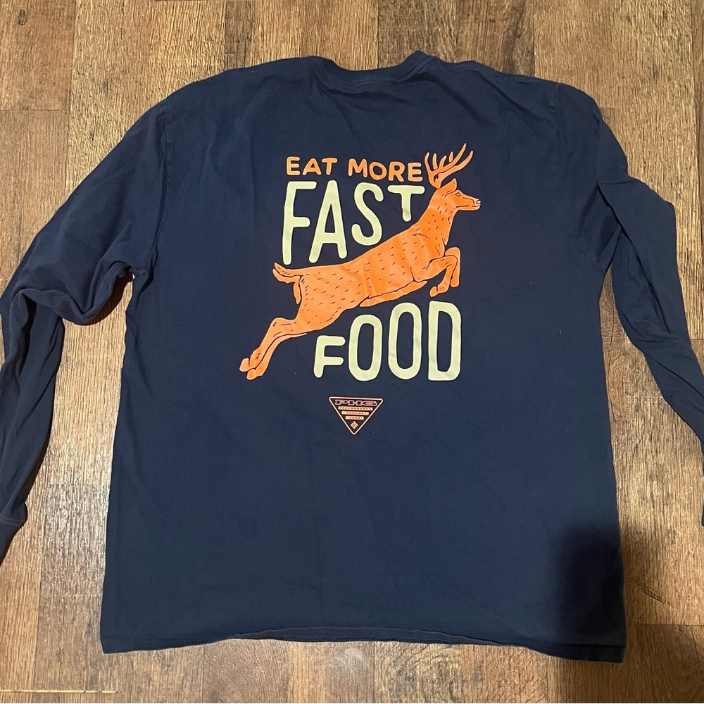 Columbia pfg long sleeve navy XL - Picture 3 of 4